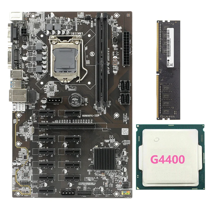 Семейная материнская плата для майнинга поддерживает 12 GPU LGA1151 + G4400 CPU + DDR4 8G 2133 МГц палочки памяти
Семейная материнская плата для майнинга поддерживает 12 GPU LGA1151 + G4400 CPU + DDR4 8G 2133 МГц палочки памяти