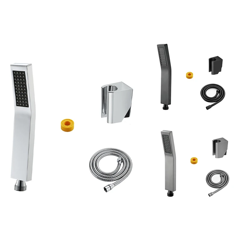 Hand Shower Set Wall Mounted Hand Held Brass Shower Head ABS Holder Stainless Steel Hose Water Saving Shower Sprayer
Hand Shower Set Wall Mounted Hand Held Brass Shower Head ABS Holder Stainless Steel Hose Water Saving Shower Sprayer
