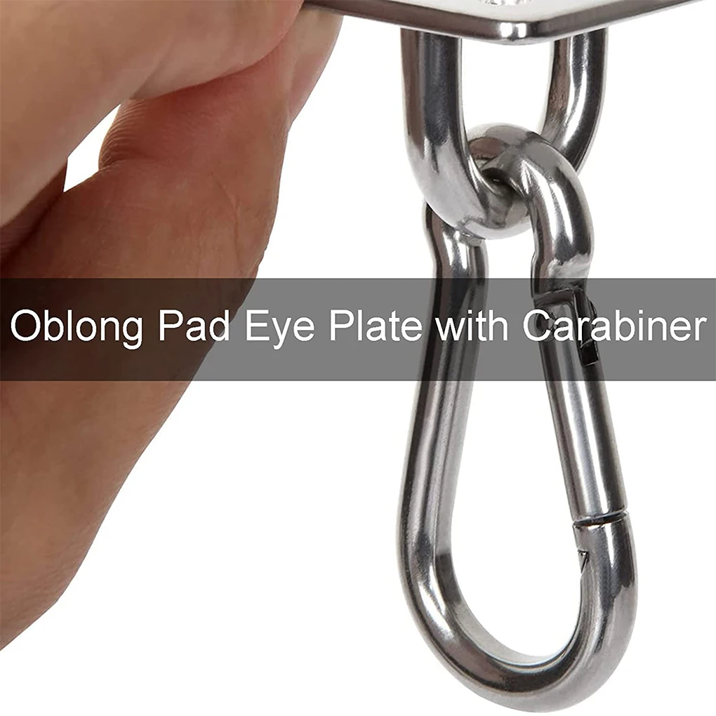 Awning Pad Eye Plate Heavy Duty Carabiner Clip Ring Hooks Replacement Parts Screws Hardware Kit for Kayak Yacht
Awning Pad Eye Plate Heavy Duty Carabiner Clip Ring Hooks Replacement Parts Screws Hardware Kit for Kayak Yacht