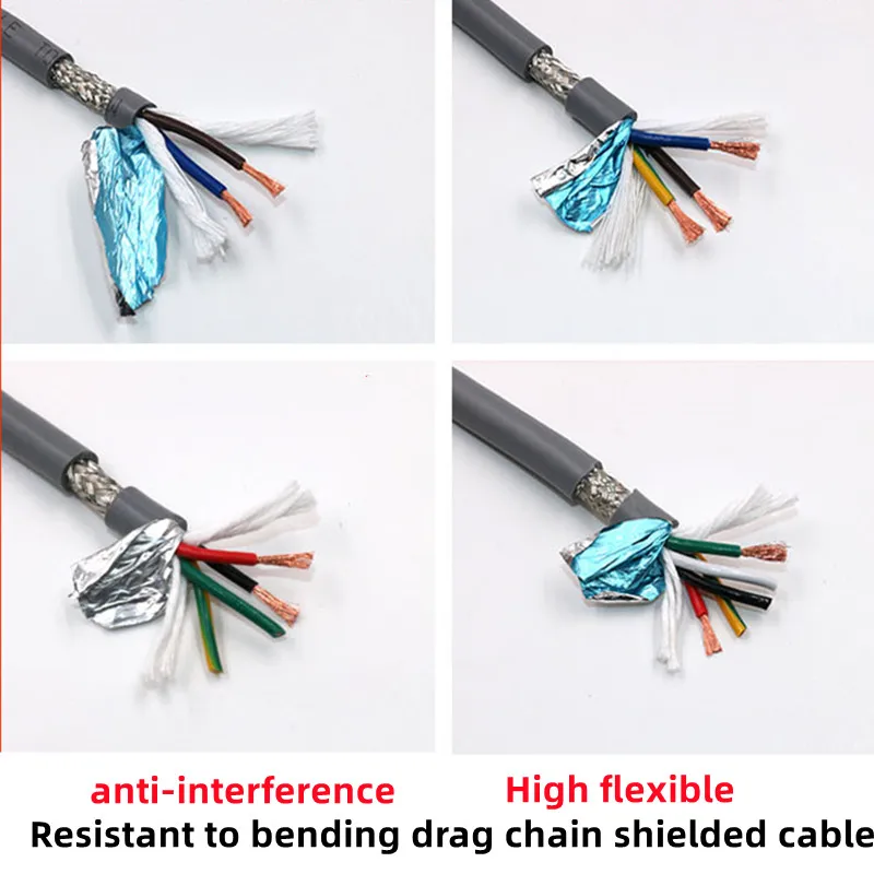 18AWG/0.75mm 2 3 4 5core Towline shielded cable 5m PVC flexible wire TRVVP resistance to bending corrosion resistant copper wire
18AWG/0.75mm 2 3 4 5core Towline shielded cable 5m PVC flexible wire TRVVP resistance to bending corrosion resistant copper wire