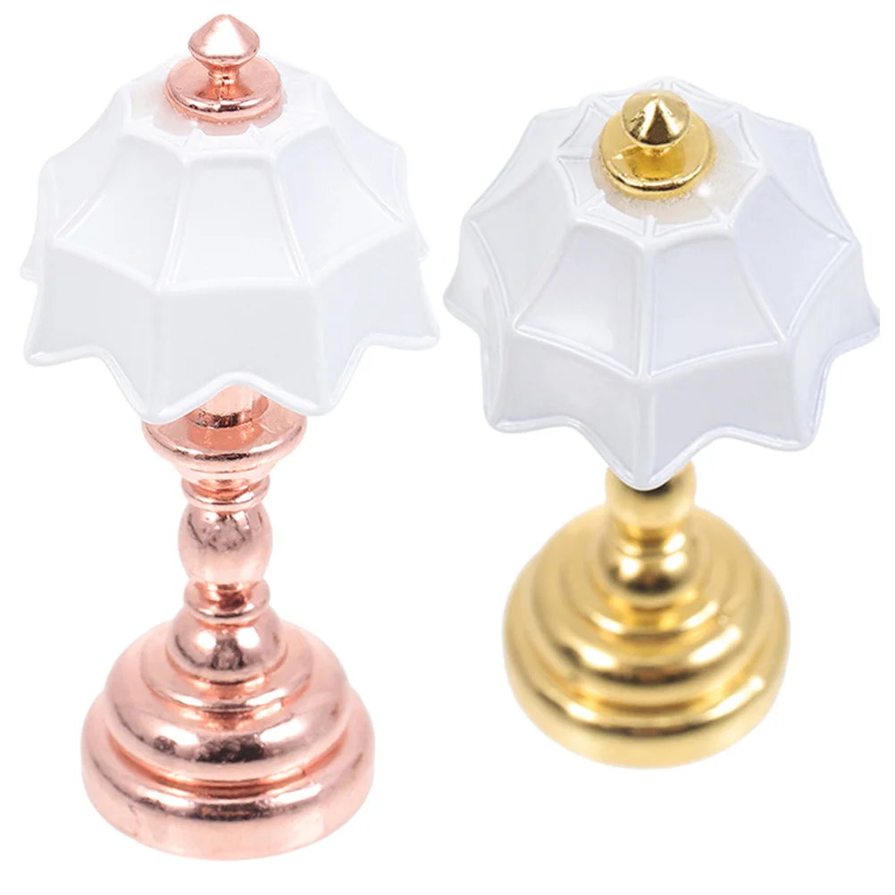 2 Pcs Dollhouse Table Lamp Metal Models Miniature Bedside Light Micro Landscape Furniture Iron Delicate Decor Ornament
2 Pcs Dollhouse Table Lamp Metal Models Miniature Bedside Light Micro Landscape Furniture Iron Delicate Decor Ornament