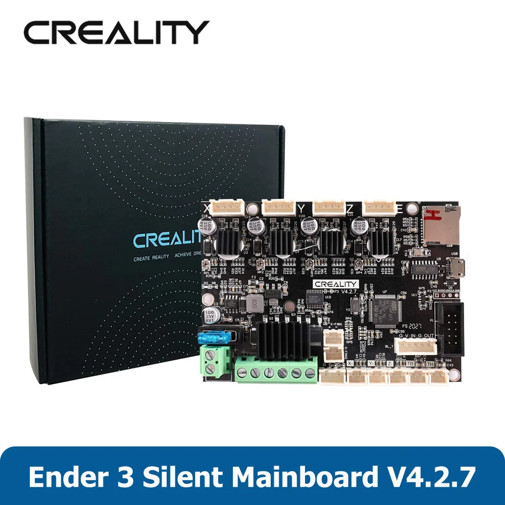 Creality Ender 3 Upgrade Motherboard Silent Mainboard 32 Bits V4.2.7 TMC2225 STM32 Driver for Ender-3 Mainboard 3D Printer Parts
Creality Ender 3 Upgrade Motherboard Silent Mainboard 32 Bits V4.2.7 TMC2225 STM32 Driver for Ender-3 Mainboard 3D Printer Parts