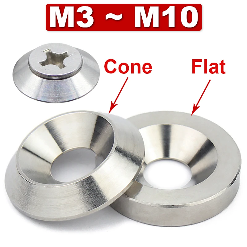 304 Stainless Steel Tapered Fisheye Gasket,Countersunk Screw Concave-convex Tapered Gasket,Solid Decorative Gasket M3M4M5M6M8M10
304 Stainless Steel Tapered Fisheye Gasket,Countersunk Screw Concave-convex Tapered Gasket,Solid Decorative Gasket M3M4M5M6M8M10