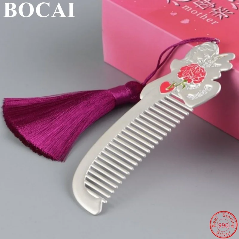 BOCAI S990 стерлингового серебра расчески эмаль пион узор средства по уходу за волосами 2021 Новая мода чистый Argentum женские Шарм ювелирные украшения
BOCAI S990 стерлингового серебра расчески эмаль пион узор средства по уходу за волосами 2021 Новая мода чистый Argentum женские Шарм ювелирные украшения