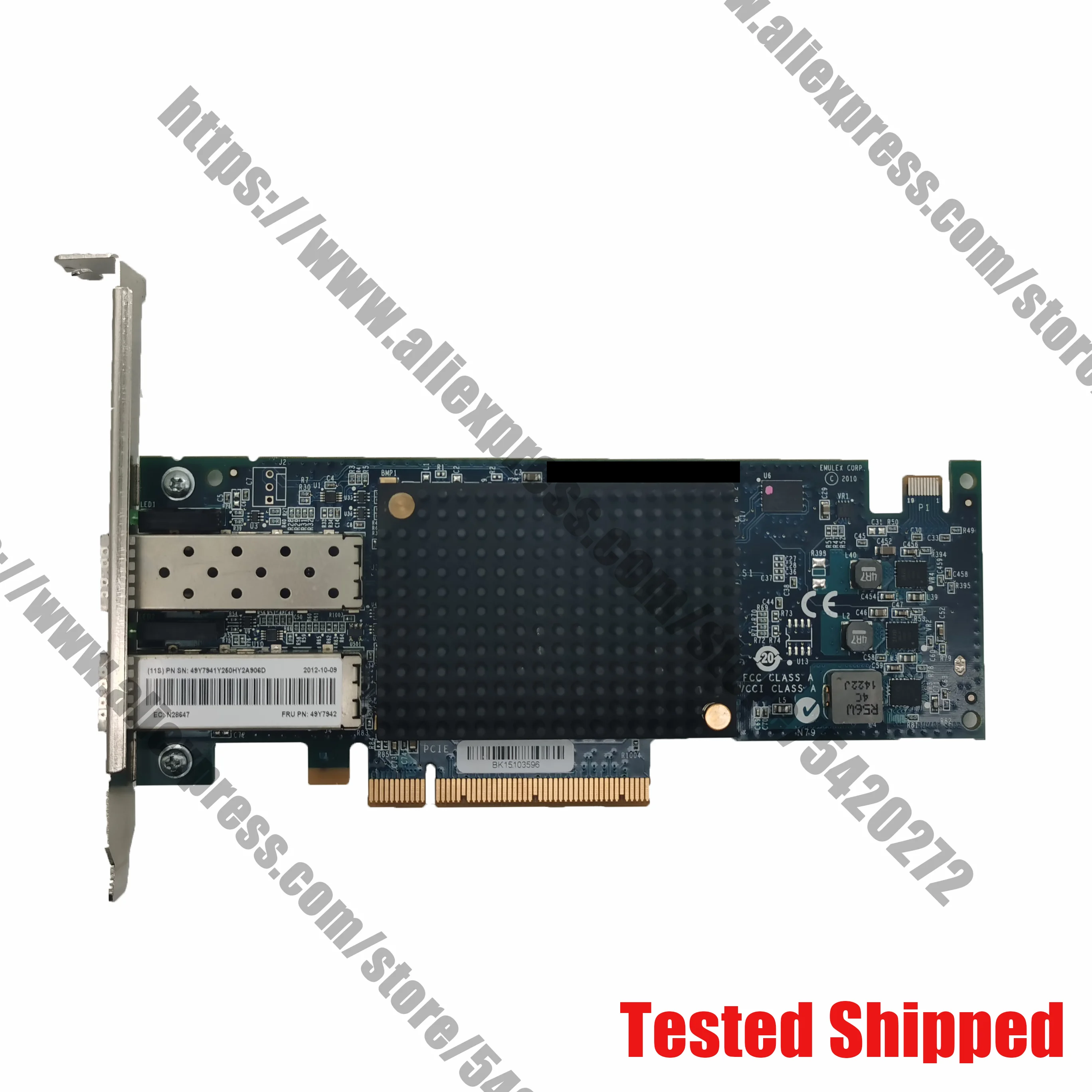 10gb PCI-E dual port FC network card 49Y7941 49Y7942 P006137-01B P006138-01B REV.A
10gb PCI-E dual port FC network card 49Y7941 49Y7942 P006137-01B P006138-01B REV.A