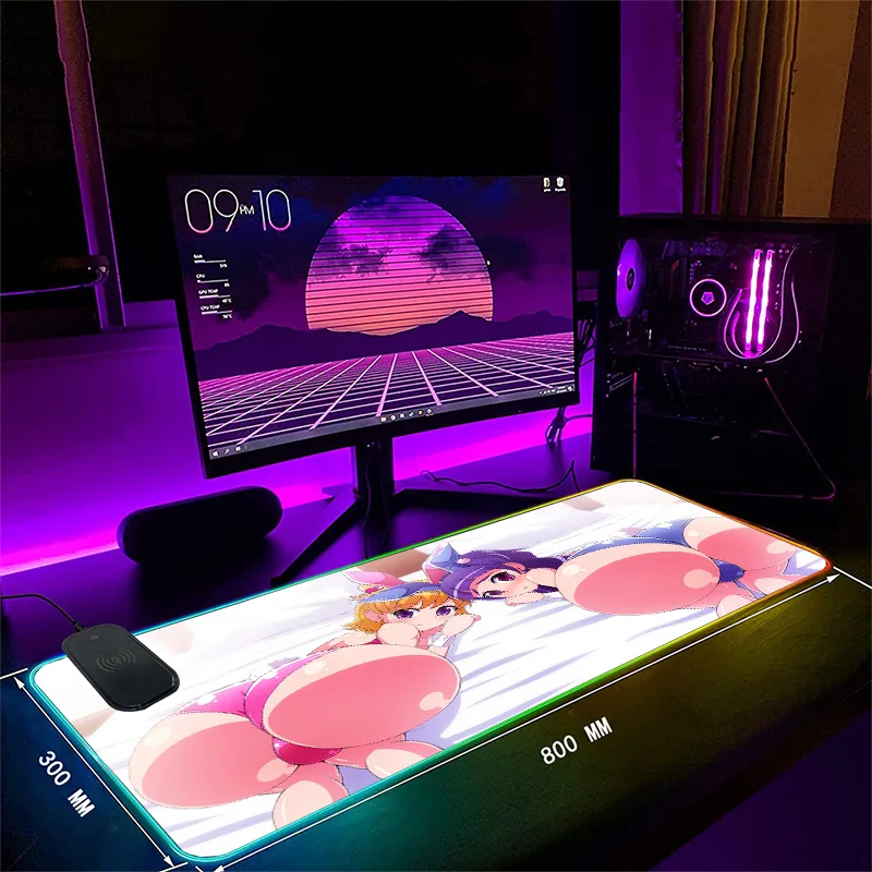 Беспроводной зарядный коврик MRGLZY Rgb, коврик для мыши с сексуальной попой, игровые аксессуары, игровая консоль со светодиодной подсветкой, компьютерное подключение через USB, игровой Настольный коврик
Беспроводной зарядный коврик MRGLZY Rgb, коврик для мыши с сексуальной попой, игровые аксессуары, игровая консоль со светодиодной подсветкой, компьютерное подключение через USB, игровой Настольный коврик
