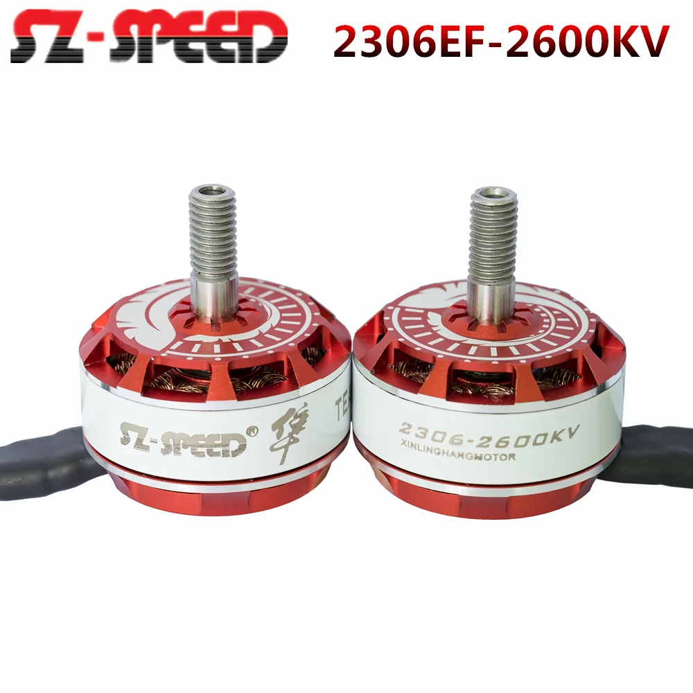 

SZ-Speed 2306EF 2600KV 3-4S Lipo Red and White CW CCW Violence Brushless Motorfor FPV Racing Drone Quadcopter