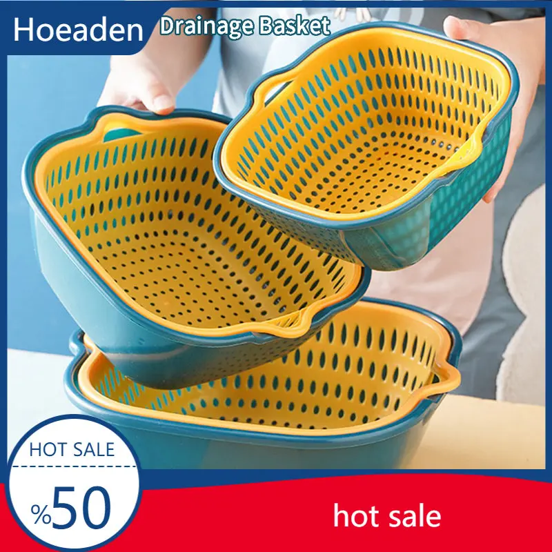 Multifunctional Thickened Drainage Basket Double Layer Plastic Vegetable Basin
Multifunctional Thickened Drainage Basket Double Layer Plastic Vegetable Basin