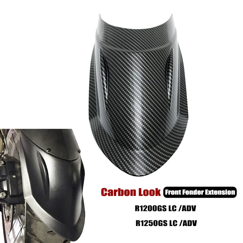 

For BMW R1200GS R1250GS LC R 1250GS 1200GS LC ADV Adventure 2014-2022 Motorcycle Carbon Look Front Mudguard Fender Extender