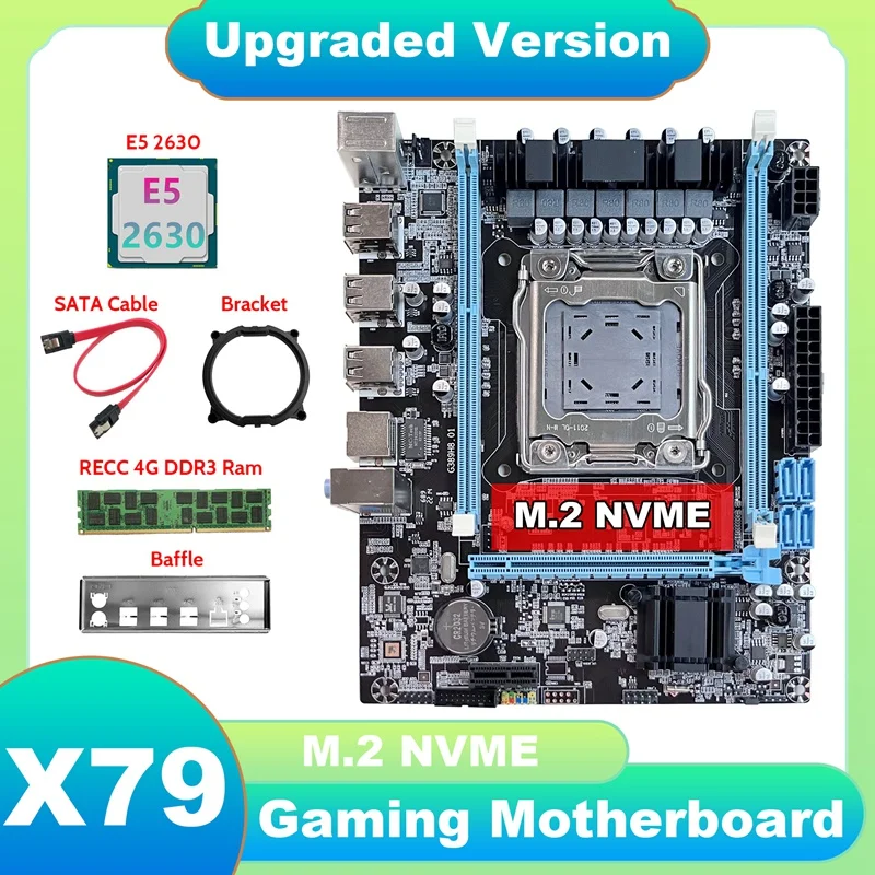 Материнская плата X79 V389 + E5 2630 ЦП + DDR3 RECC 4 Гб 1333 МГц ОЗУ + SATA кабель + перегородка + кронштейн M.2 NVME LGA2011 для CF LOL PUBG
Материнская плата X79 V389 + E5 2630 ЦП + DDR3 RECC 4 Гб 1333 МГц ОЗУ + SATA кабель + перегородка + кронштейн M.2 NVME LGA2011 для CF LOL PUBG