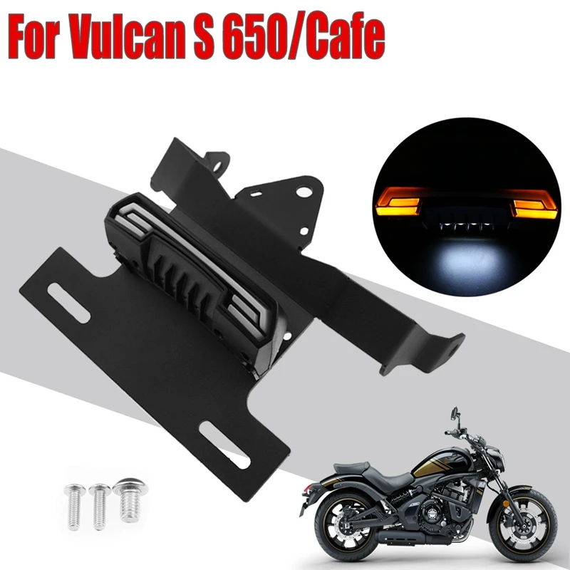 For KAWASAKI VULCAN S 650 Vulcan Cafe Rear License Plate Holder Bracket Tail Tidy Fender Eliminator LED Turn Signal Lamp
For KAWASAKI VULCAN S 650 Vulcan Cafe Rear License Plate Holder Bracket Tail Tidy Fender Eliminator LED Turn Signal Lamp