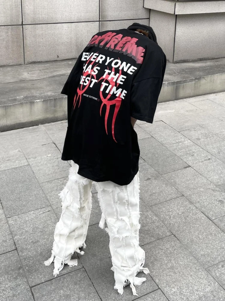Deeptown Y2K Gothic Letter Print T Shirts Women Punk Hip Hop Oversized Tops Black Short Sleeve Graphic Tees Streetwear Harajuku
Deeptown Y2K Gothic Letter Print T Shirts Women Punk Hip Hop Oversized Tops Black Short Sleeve Graphic Tees Streetwear Harajuku