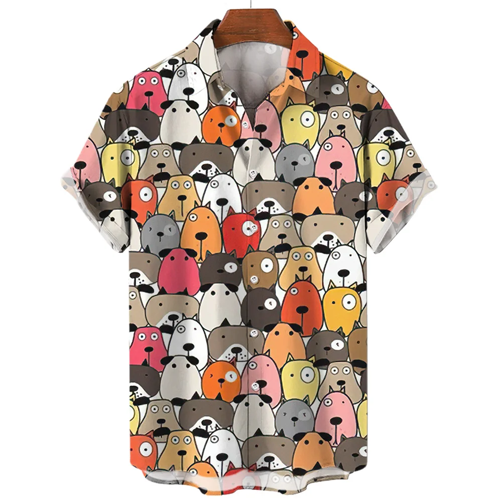 Fashion Cartoon Cat Lapel Shirts For Women Street Y2k Style 3D Printed Short Sleeve With Button Women Clothes Tee Shirt Top
Fashion Cartoon Cat Lapel Shirts For Women Street Y2k Style 3D Printed Short Sleeve With Button Women Clothes Tee Shirt Top