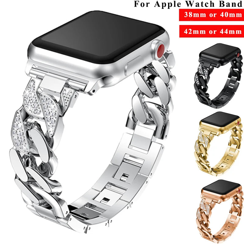 Stainless Steel Women for Apple Watch Band Series 6 5 Se 4 3 2 1 Luxury Diamond Strap Metal 38mm 42mm 40mm 44mm Mm for Iwatch
Stainless Steel Women for Apple Watch Band Series 6 5 Se 4 3 2 1 Luxury Diamond Strap Metal 38mm 42mm 40mm 44mm Mm for Iwatch