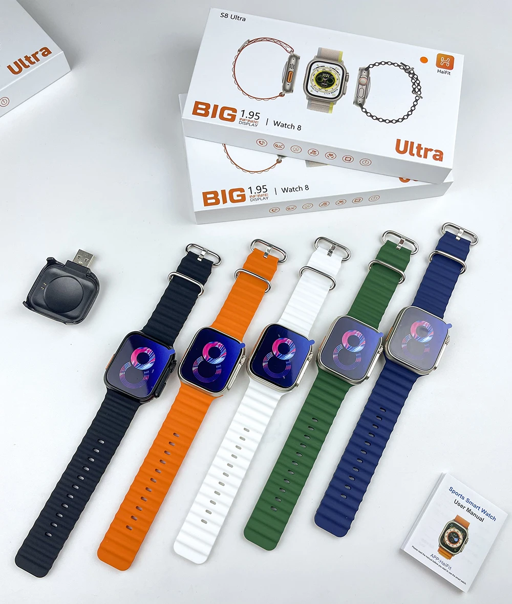 

New Series 8 Smart Watch Ultra 49mm Strap 1.95Inch Screen Bluetooth Answer Call Men Women Sport Fitness Bracelet For Apple Phone
