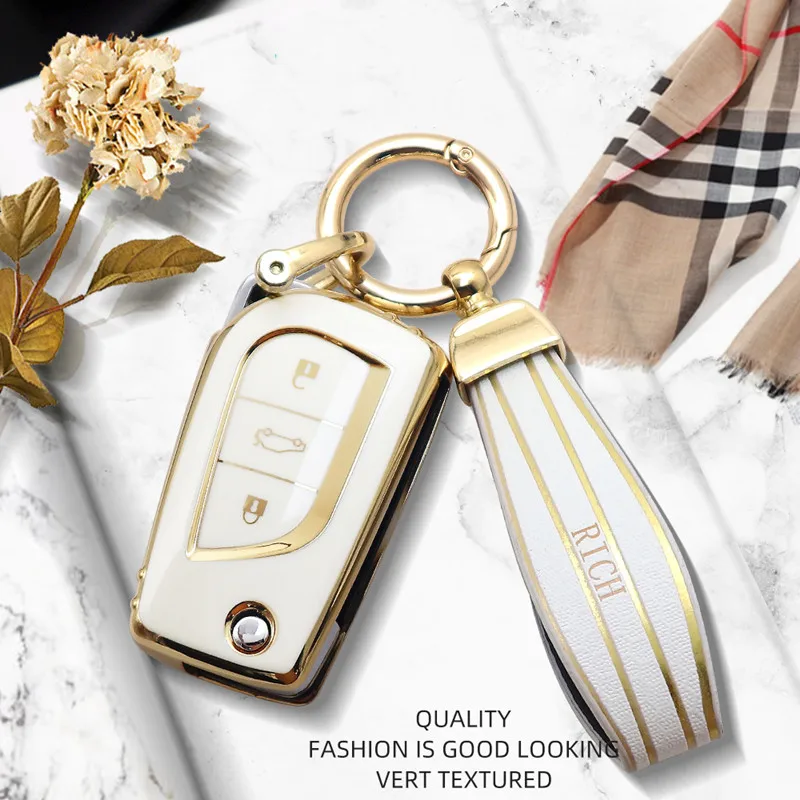 Flip Folding Remote Key Case Cover For Toyota Auris Corolla Avensis Verso Yaris Aygo Camry RAV4 Keychain Covers Car Accessories
Flip Folding Remote Key Case Cover For Toyota Auris Corolla Avensis Verso Yaris Aygo Camry RAV4 Keychain Covers Car Accessories