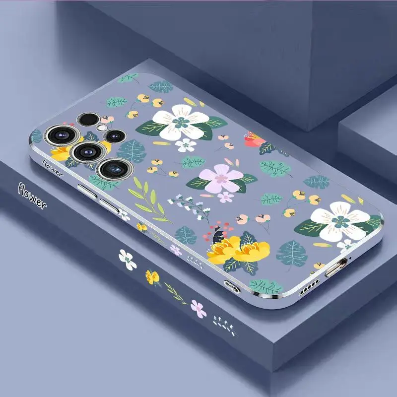 Gentle Little Floral Luxury Plating Phone Case For Samsung Galaxy S23 S22 S21 S10 S9 S8 Plus Note 20 ultra 10 Plus Cover
Gentle Little Floral Luxury Plating Phone Case For Samsung Galaxy S23 S22 S21 S10 S9 S8 Plus Note 20 ultra 10 Plus Cover