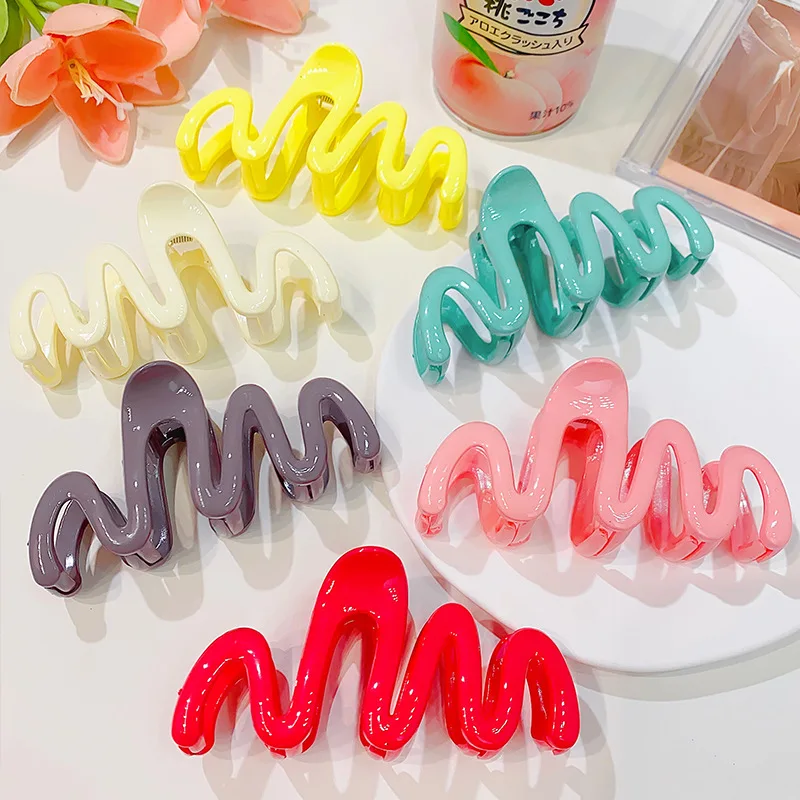 New Solid Color Geometric Simple Hair Claw for Women Girls Long Thick Headband Colorful Hair Claw Clip Fashion Hair Accessories
New Solid Color Geometric Simple Hair Claw for Women Girls Long Thick Headband Colorful Hair Claw Clip Fashion Hair Accessories