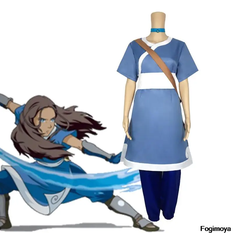 Аниме, костюмы для косплея Katara, Аватар, последний аirbender, костюмы для косплея, Женский костюм на Хэллоуин, комплект одежды
Аниме, костюмы для косплея Katara, Аватар, последний аirbender, костюмы для косплея, Женский костюм на Хэллоуин, комплект одежды
