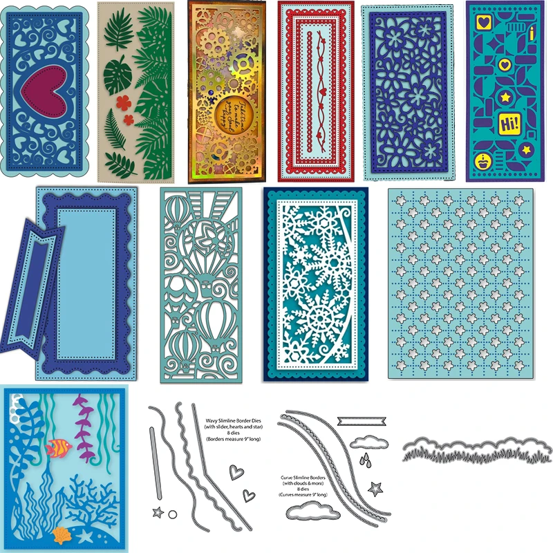 Slimline Heart Metal Cutting Dies Gears Rectangle Wavy Layers Background Dies for Scrapbooking Card Making Embossing Crafts New
Slimline Heart Metal Cutting Dies Gears Rectangle Wavy Layers Background Dies for Scrapbooking Card Making Embossing Crafts New
