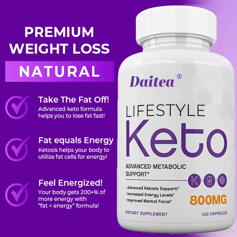 Daitea KETO - Ketogenic Weight Loss Capsules Anti-Obesity Burn Cellulite Mental Focus Improve Metabolism Increase Energy Levels
Daitea KETO - Ketogenic Weight Loss Capsules Anti-Obesity Burn Cellulite Mental Focus Improve Metabolism Increase Energy Levels