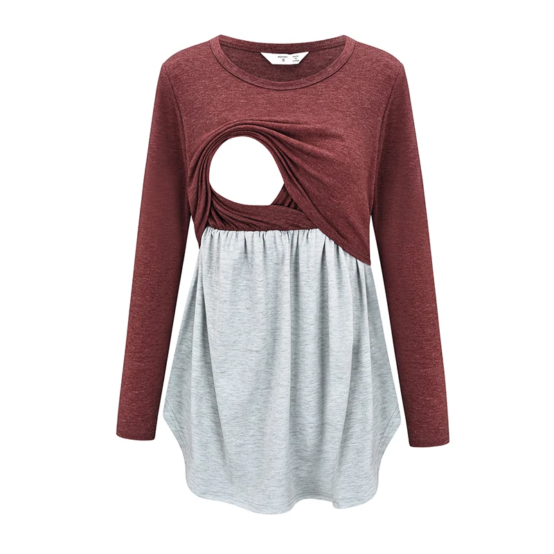 Maternity Women's Summer Print Splicing False T-shirt Tops Pregnant Summer O-neck Long Sleeve Stitching Mother Nursing Clothes
Maternity Women's Summer Print Splicing False T-shirt Tops Pregnant Summer O-neck Long Sleeve Stitching Mother Nursing Clothes