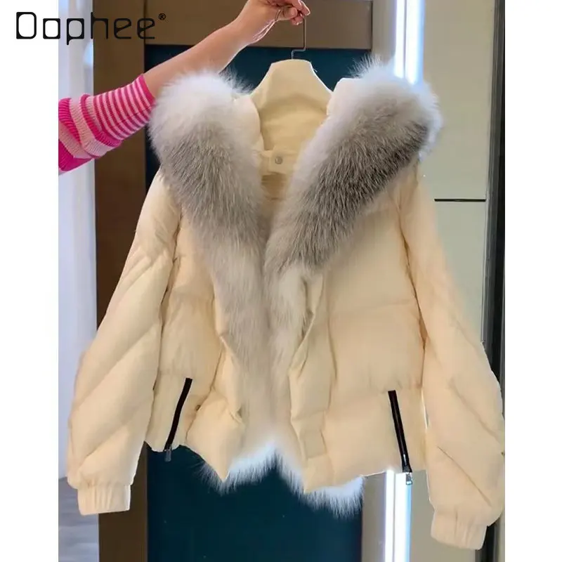 Женский пуховик с большим меховым воротником, новая утепленная куртка на хлопковом подкладе для осени и зимы
Женский пуховик с большим меховым воротником, новая утепленная куртка на хлопковом подкладе для осени и зимы