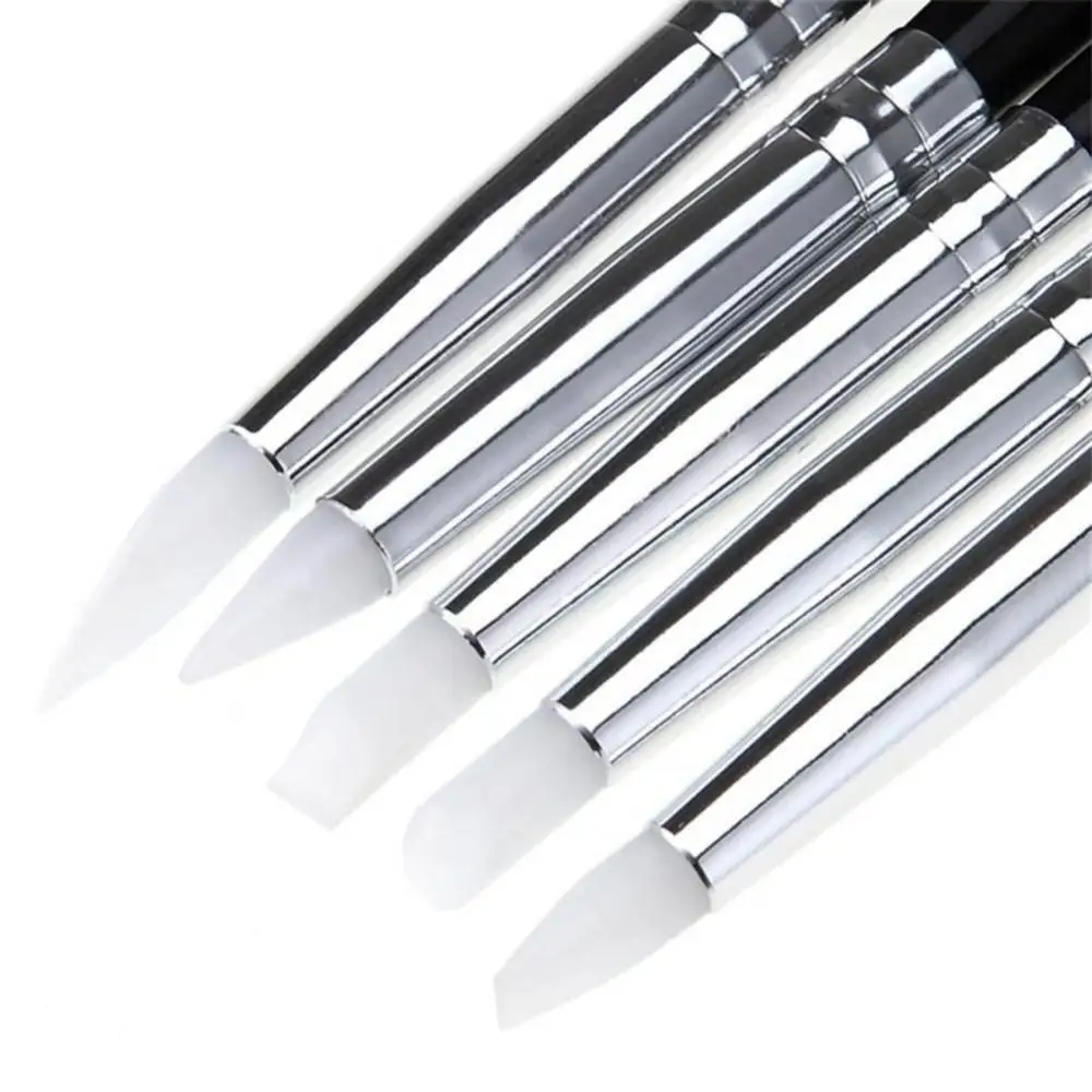 5Pcs Soft Silicone DIY Nail Art Design Brushes UV Gel Carving Painting Pen Set
5Pcs Soft Silicone DIY Nail Art Design Brushes UV Gel Carving Painting Pen Set
