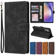 Wallet Card Slot Magnetic Flip Leather Case For Samsung Galaxy S23 Ultra S22 Plus S21 S20 FE S10E S9 S8 Note 20 Ultra 10 Lite 9