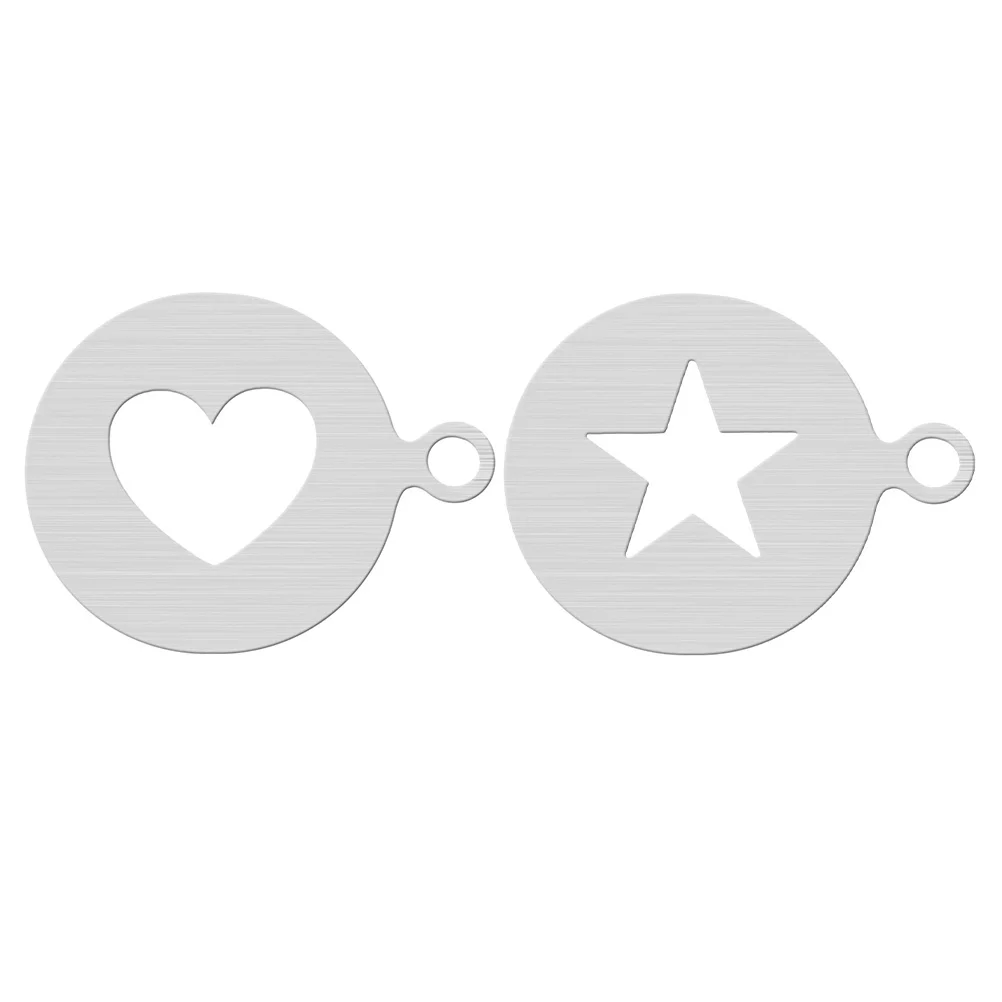 2 Pcs Chocolate Molds Latte Templates Barista Icing Stencils Cakes Decorating Foam Stainless Steel Coffee
2 Pcs Chocolate Molds Latte Templates Barista Icing Stencils Cakes Decorating Foam Stainless Steel Coffee