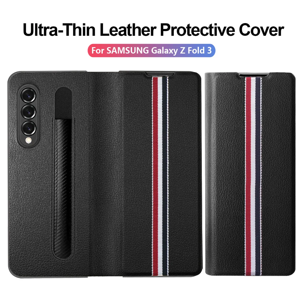 Flip Case Ultra-thin For samsung Galaxy z Fold 3 Protective Cover Galaxy z Fold 3 5g Leather Case with Stylus s Pen Holder
Flip Case Ultra-thin For samsung Galaxy z Fold 3 Protective Cover Galaxy z Fold 3 5g Leather Case with Stylus s Pen Holder