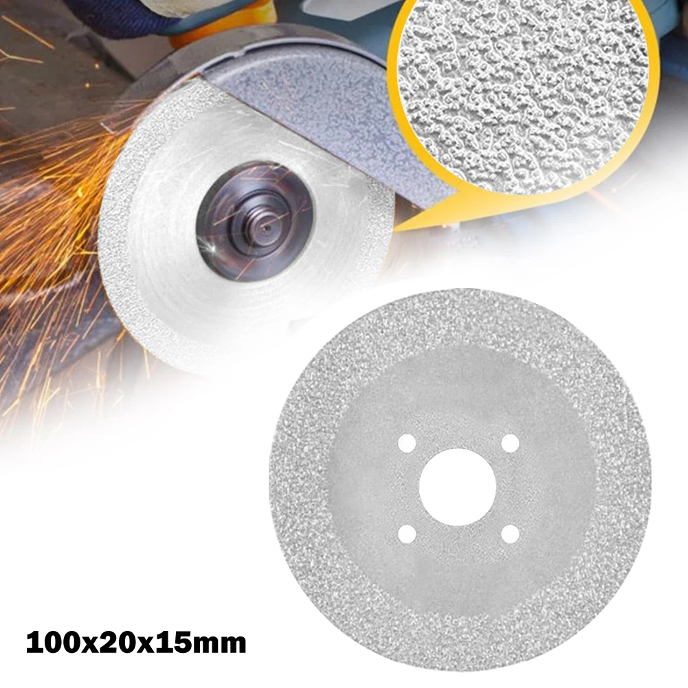 1*Brazed Diamond Saw Blade Grinding Wheel 100mm 20mm Bore For Steel Metal Stone Aluminum Cutting Disc Angle Grinder Accessories
1*Brazed Diamond Saw Blade Grinding Wheel 100mm 20mm Bore For Steel Metal Stone Aluminum Cutting Disc Angle Grinder Accessories