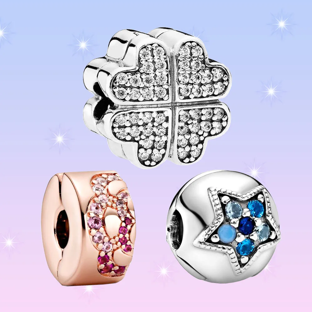 925 Silver Sparkling Blue Star Clip Charm Banquet Party Jewelry Gift Fit Pandora Luxury Making Necklace Bracelet for Ladies
925 Silver Sparkling Blue Star Clip Charm Banquet Party Jewelry Gift Fit Pandora Luxury Making Necklace Bracelet for Ladies