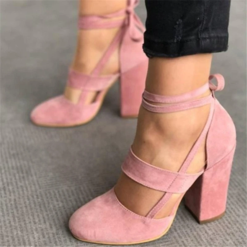 Summer Vintage Women Sandals High-heeled Thick Heel Fashion Shoes Solid Color Casual Lace-up Sandal Plus Size 35-43 Gladiator PU
Summer Vintage Women Sandals High-heeled Thick Heel Fashion Shoes Solid Color Casual Lace-up Sandal Plus Size 35-43 Gladiator PU