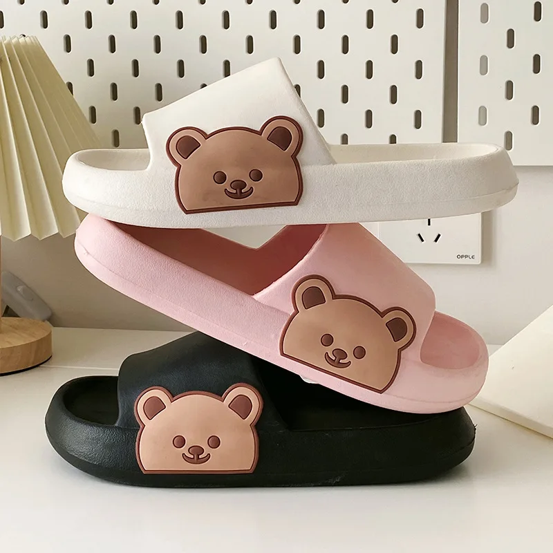 Шлепанцы Bear женские и мужские, мультяшный рисунок, мягкая подошва, сланцы, пляжные сандалии, летняя уличная одежда
Шлепанцы Bear женские и мужские, мультяшный рисунок, мягкая подошва, сланцы, пляжные сандалии, летняя уличная одежда