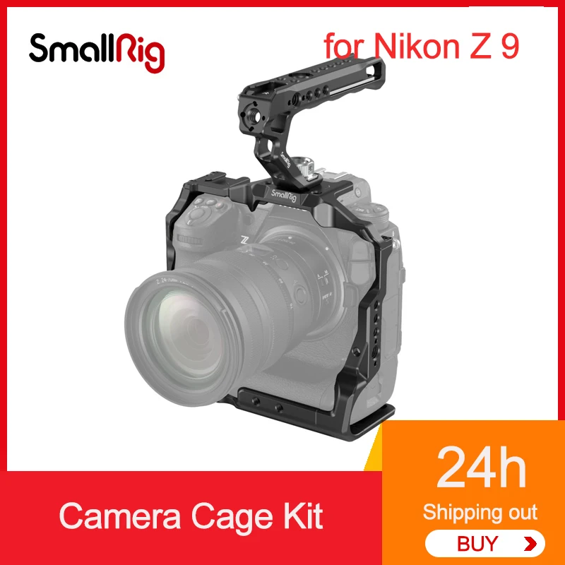 

SmallRig Z9 Cage Rig Kit for Nikon Z 9 Dslr Camera with Top Handle Aluminum Alloy Cage for Nikon Z 9 3738