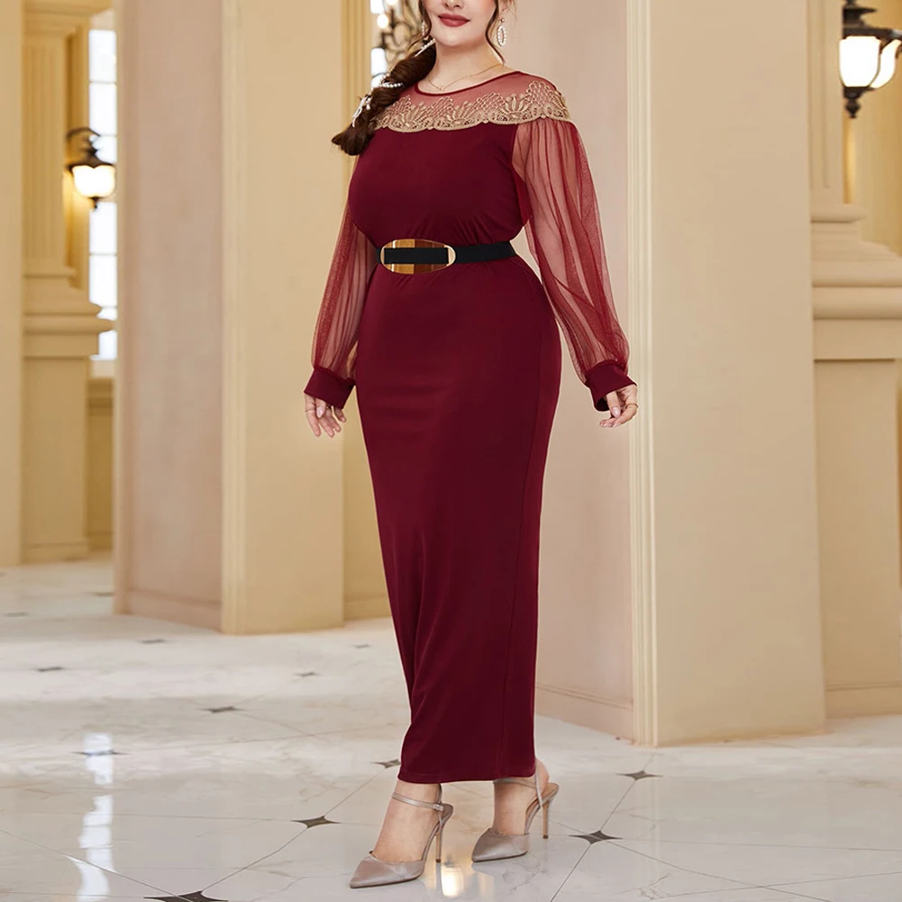 Women Plus Size Maxi Long Dresses Arabic Turkey African Party Evening Autumn Spring See Through Slim Fit Dress L - 4XL
Women Plus Size Maxi Long Dresses Arabic Turkey African Party Evening Autumn Spring See Through Slim Fit Dress L - 4XL