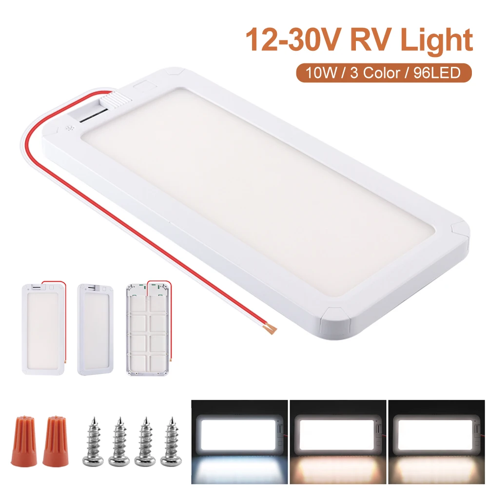 RV Interior Light 96LED 12-30V Car Interior Dome Roof Ceiling Reading Lamp High Brightness Cabin Light Auto Interior Accessories
RV Interior Light 96LED 12-30V Car Interior Dome Roof Ceiling Reading Lamp High Brightness Cabin Light Auto Interior Accessories
