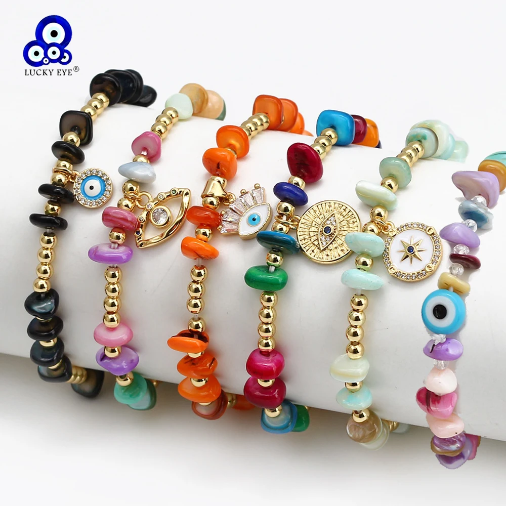 Lucky Eye Multi Color Natural Stone Bead Bracelet Adjustable Evil Eye Charm Bracelet for Women Girls Men Fashion Jewelry BE797
Lucky Eye Multi Color Natural Stone Bead Bracelet Adjustable Evil Eye Charm Bracelet for Women Girls Men Fashion Jewelry BE797