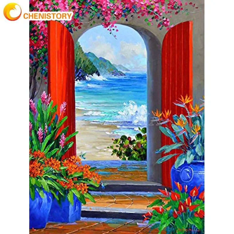 CHENISTORY Diamond Painting Flower Door Seascape Rhinestone Picture Mosaic Embroidery Sale Painting Crystal Arts Crafts Decorati 
CHENISTORY Diamond Painting Flower Door Seascape Rhinestone Picture Mosaic Embroidery Sale Painting Crystal Arts Crafts Decorati