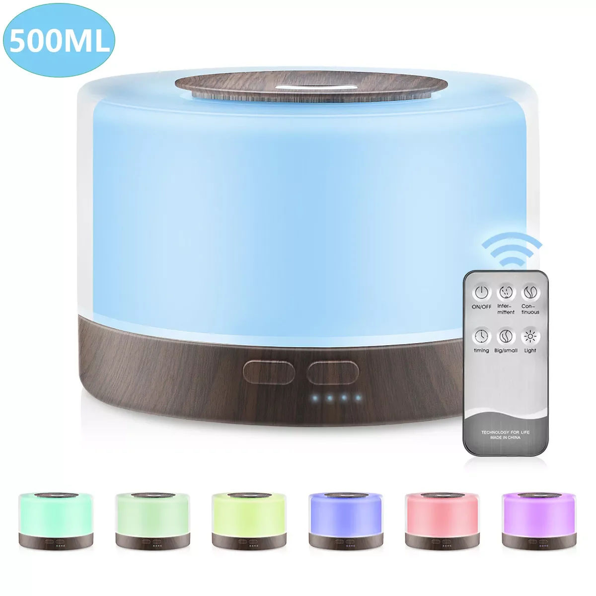 500ML Aromatherapy Diffuser Xiomi Air Humidifier with LED Light Home Room Ultrasonic Cool Mist Aroma Essential Oil Diffuser
500ML Aromatherapy Diffuser Xiomi Air Humidifier with LED Light Home Room Ultrasonic Cool Mist Aroma Essential Oil Diffuser