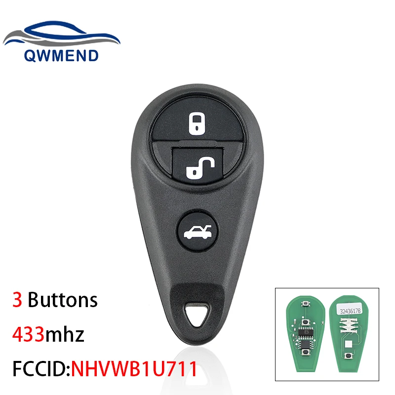 Автомобильный ключ QWMEND Samrt для Subaru Impreza Legacy Outback Tribeca WRX 2006 2007 для Subaru Keys 433 МГц NHVWB1U711
Автомобильный ключ QWMEND Samrt для Subaru Impreza Legacy Outback Tribeca WRX 2006 2007 для Subaru Keys 433 МГц NHVWB1U711