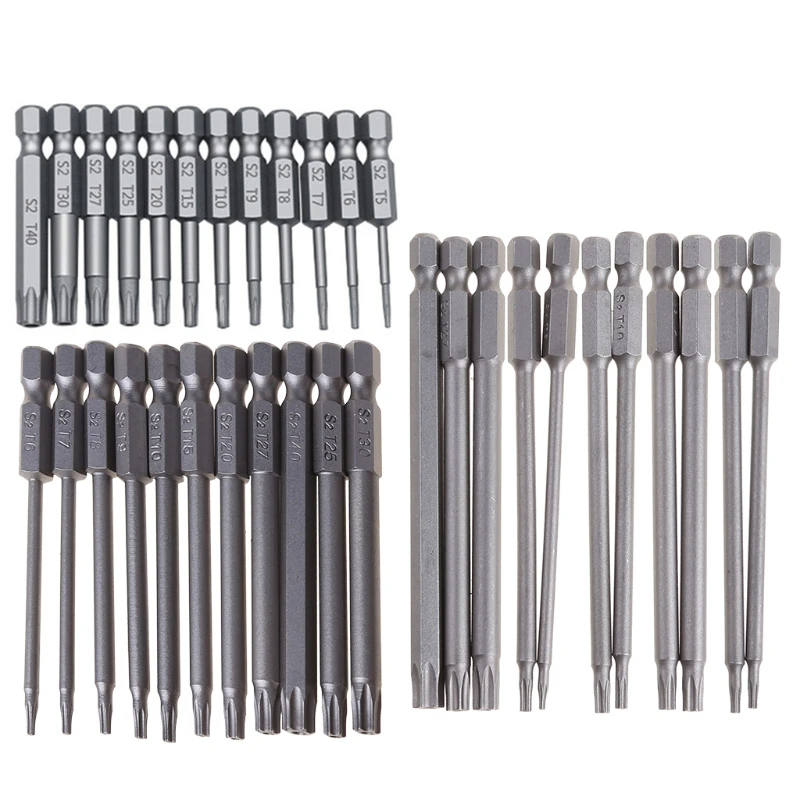 11/12pcs Tamper Proof Security Drill Bit Set Torx Screwdriver Flat Head 1/4" Hex Bits Driver
11/12pcs Tamper Proof Security Drill Bit Set Torx Screwdriver Flat Head 1/4" Hex Bits Driver