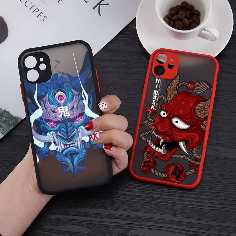 Samurai Oni japanese Mask Phone Case matte transparent For iphone 11 12 13 6 s 7 8 plus mini x xs xr pro max cover
Samurai Oni japanese Mask Phone Case matte transparent For iphone 11 12 13 6 s 7 8 plus mini x xs xr pro max cover