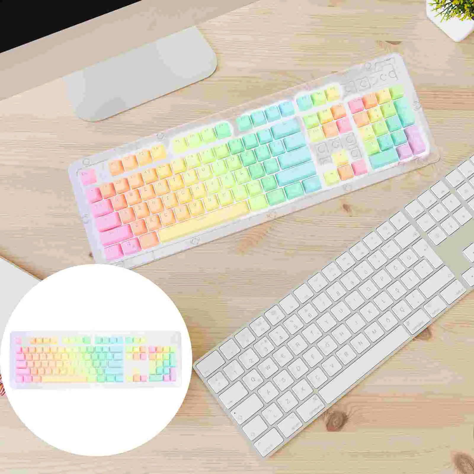 1 Set Portable Practical Keyboard Keycap Light Transmitting Key for Decor Office 
1 Set Portable Practical Keyboard Keycap Light Transmitting Key for Decor Office