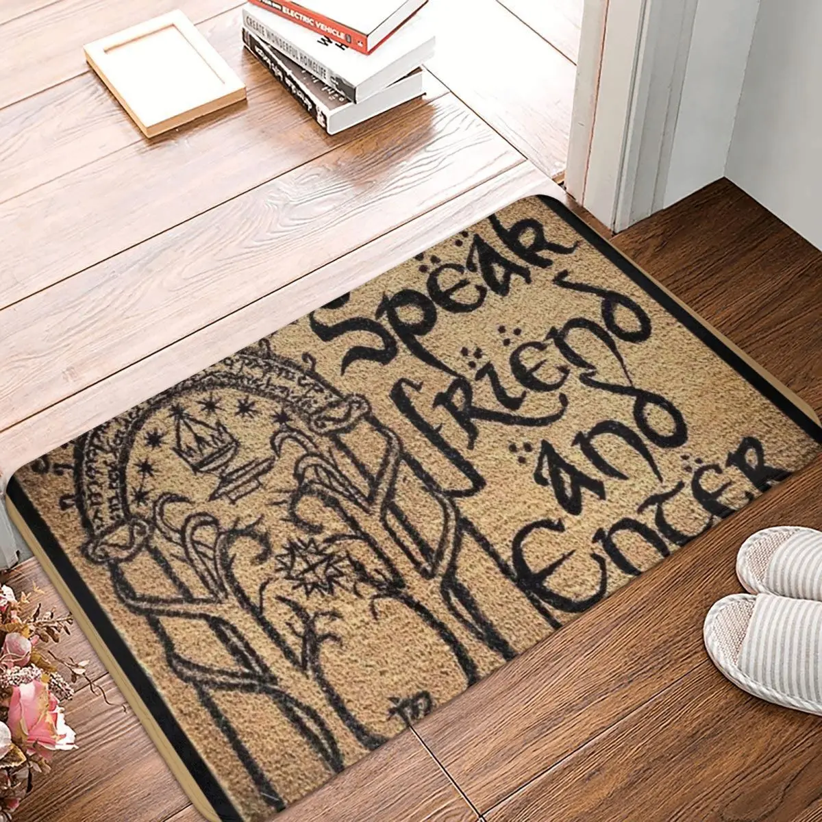 

Speak Friend And Enter Doormat Polyester Floor Mat Dust-proo Carpet Kitchen Entrance Home Rugs Mats Bathroom Anti-slip Footpad