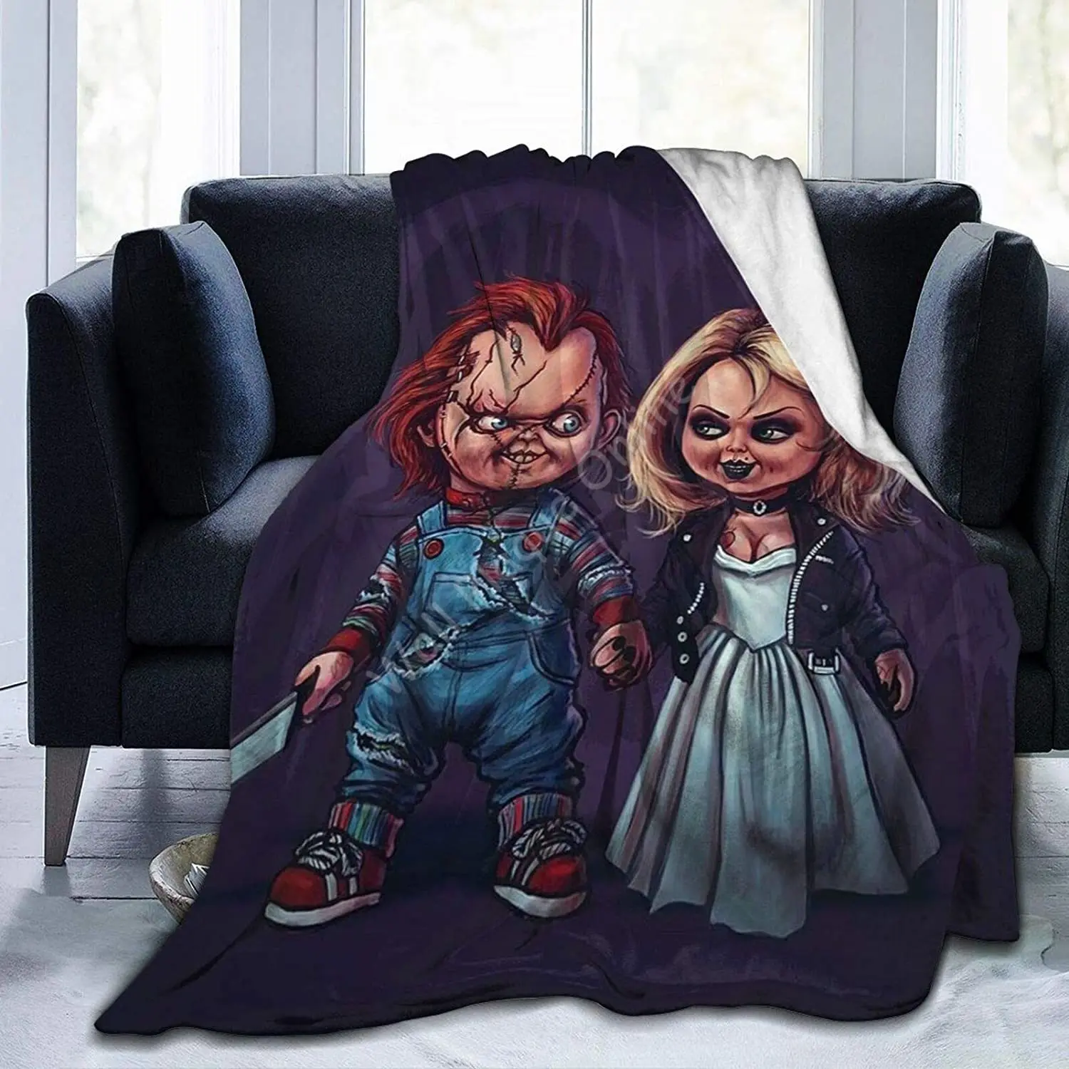 Bride of Chucky Ultra Soft Flannel Fleece Blanket Lightweight Cozy Fluffy Blankets for Couch Bed Sofa 3D Printed Warm Blanket
Bride of Chucky Ultra Soft Flannel Fleece Blanket Lightweight Cozy Fluffy Blankets for Couch Bed Sofa 3D Printed Warm Blanket