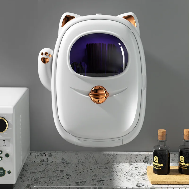 Креативная дезинфекция Lucky Cat, настенная кухонная утварь, ложки, вилки, ящик для хранения ножей, чехол для дезинфекции УФ 
Креативная дезинфекция Lucky Cat, настенная кухонная утварь, ложки, вилки, ящик для хранения ножей, чехол для дезинфекции УФ