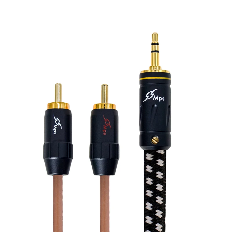 MPS X-5 Leopard HiFi 99.9997% OFC+ Silver Plated 24K Gold Plated Plug 3.5mm to 2 RCA audio 2 RAC male to 3.5 male Speaker cable
MPS X-5 Leopard HiFi 99.9997% OFC+ Silver Plated 24K Gold Plated Plug 3.5mm to 2 RCA audio 2 RAC male to 3.5 male Speaker cable