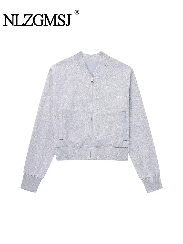 Nlzgmsj TRAF 2023 Spring Autumn Women Simple White Stand Neck Short Bomber Jacket Female Loose High Waist Baseball Uniform Coats
Nlzgmsj TRAF 2023 Spring Autumn Women Simple White Stand Neck Short Bomber Jacket Female Loose High Waist Baseball Uniform Coats